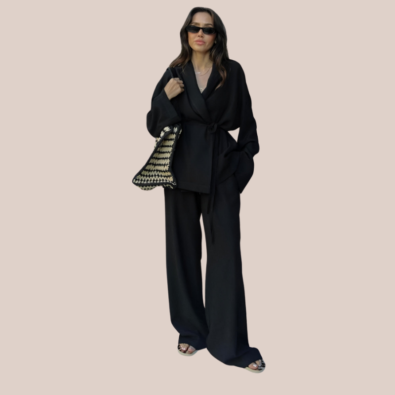 SELIN | Simple and Chic Linen Kimono Set